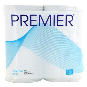 Premier Toilet Tissue 330 Pulls 4 Ply 4 Rolls
