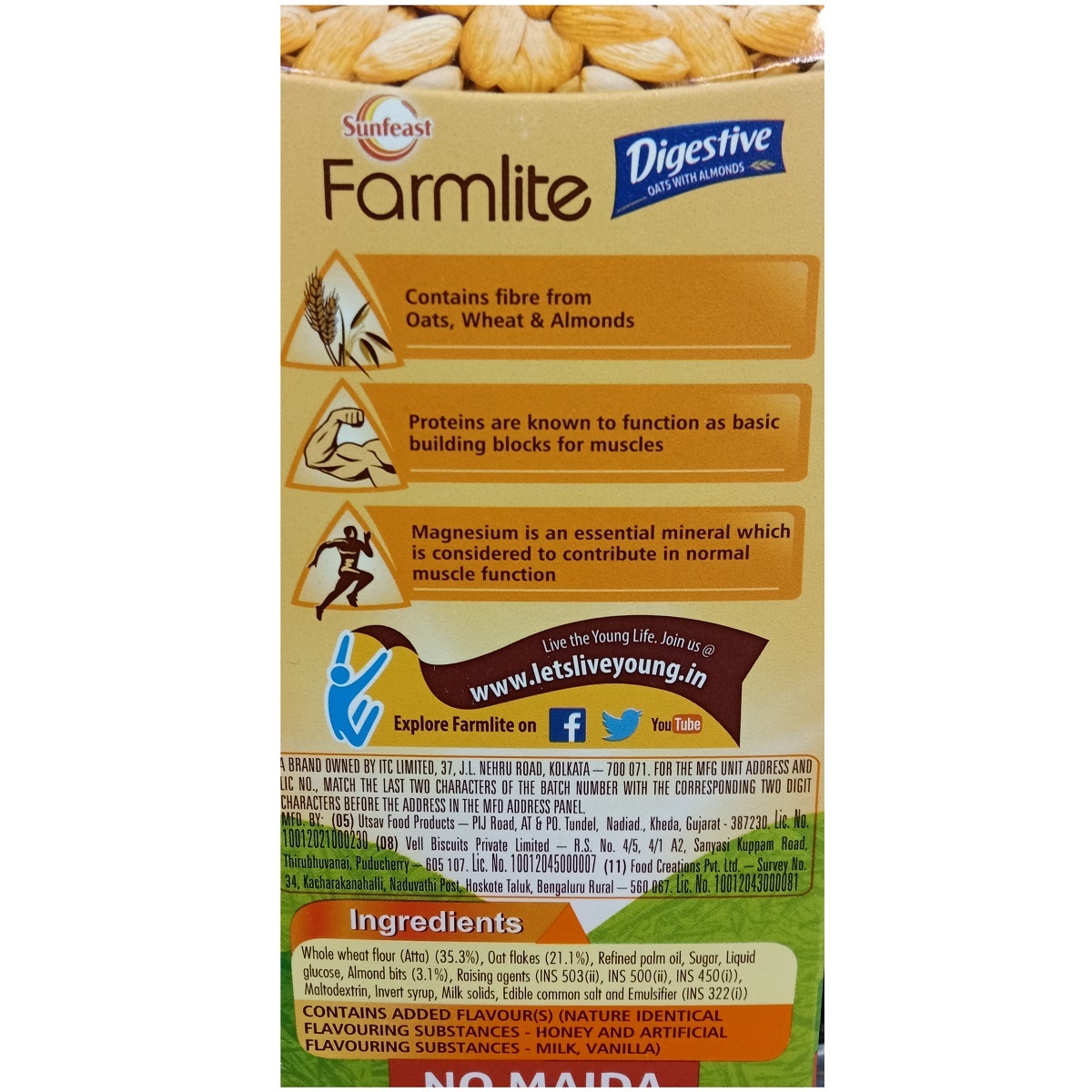 Sunfeast Farmlite Oats & Almonds 150g