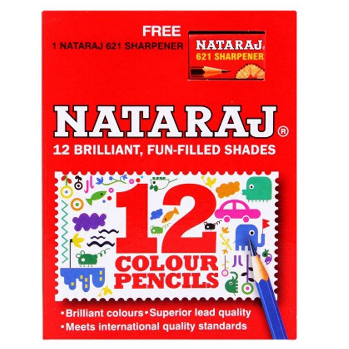 Nataraj Colour Pencils 12 Set 201250001
