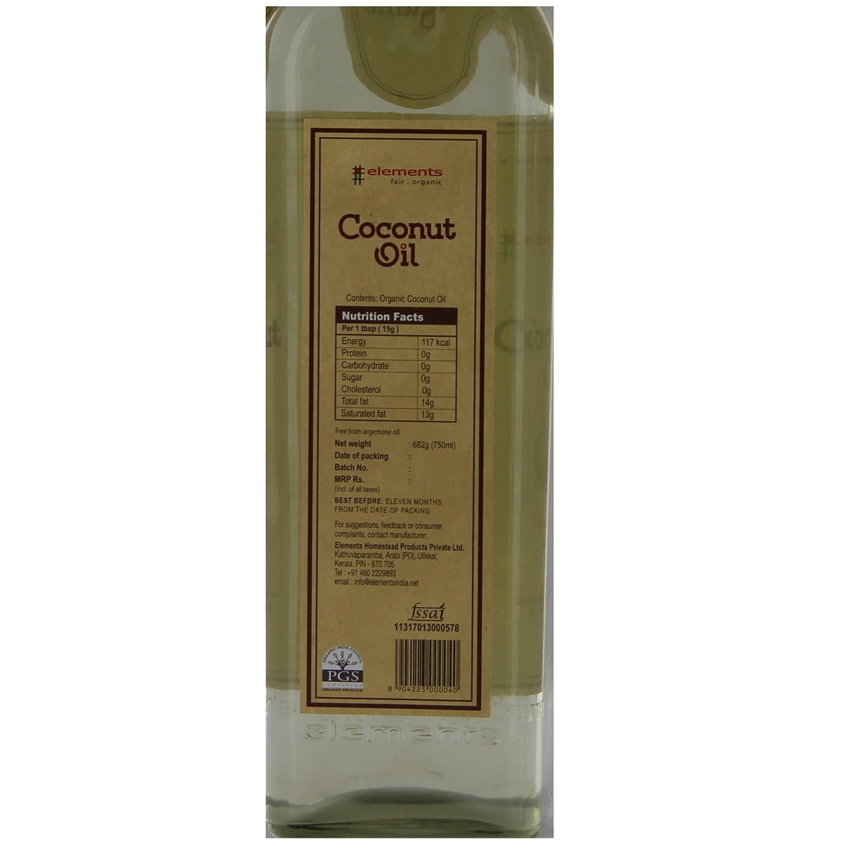 Elements Coconut Oil 750ml