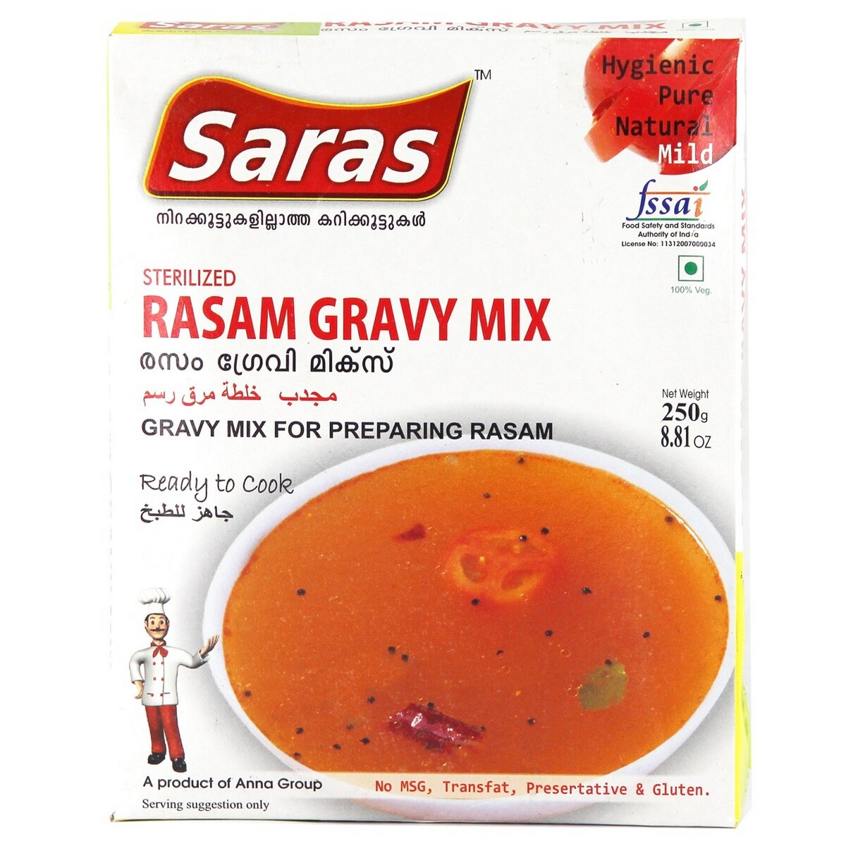 Saras Rasam Gravy Mix 250g