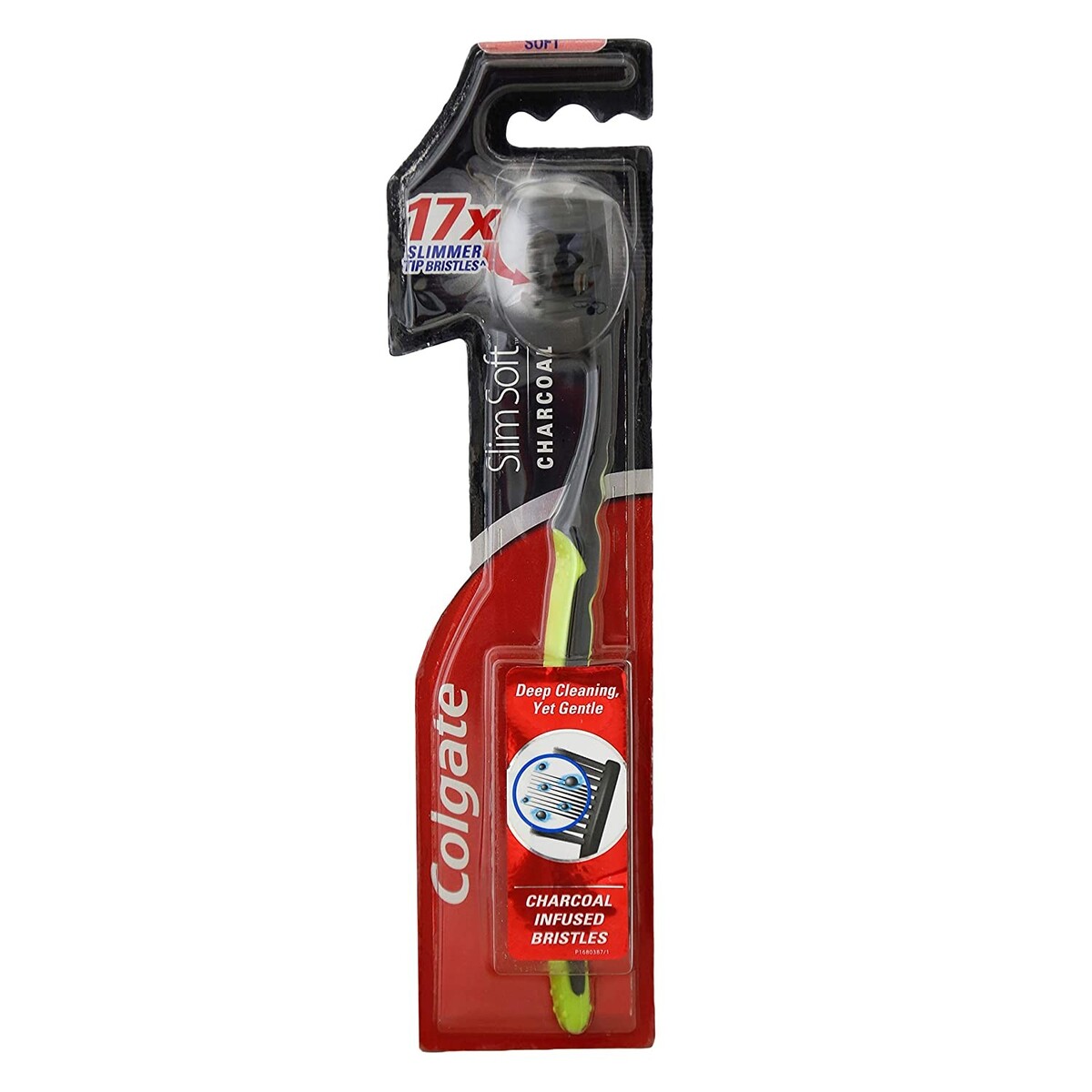 Colgate Toothbrush Slim Soft Charcoal 1 Pc Assorted Colours