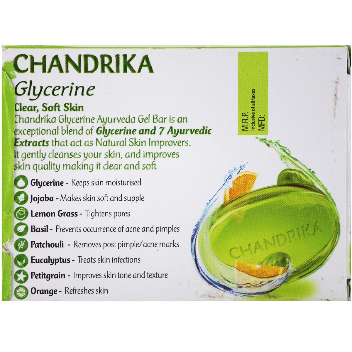 Chandrika Soap Glycerine 75g 3's