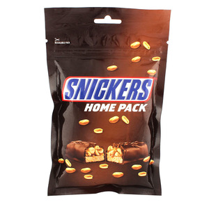 Snickers Chocolate Home Pack 25g 4 Units