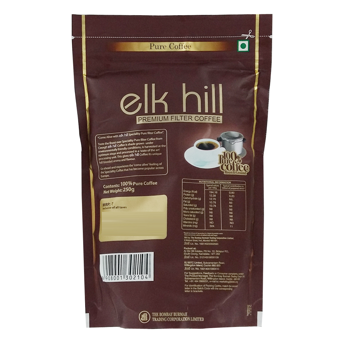 Elkhil Premium Filter Coffee 250g