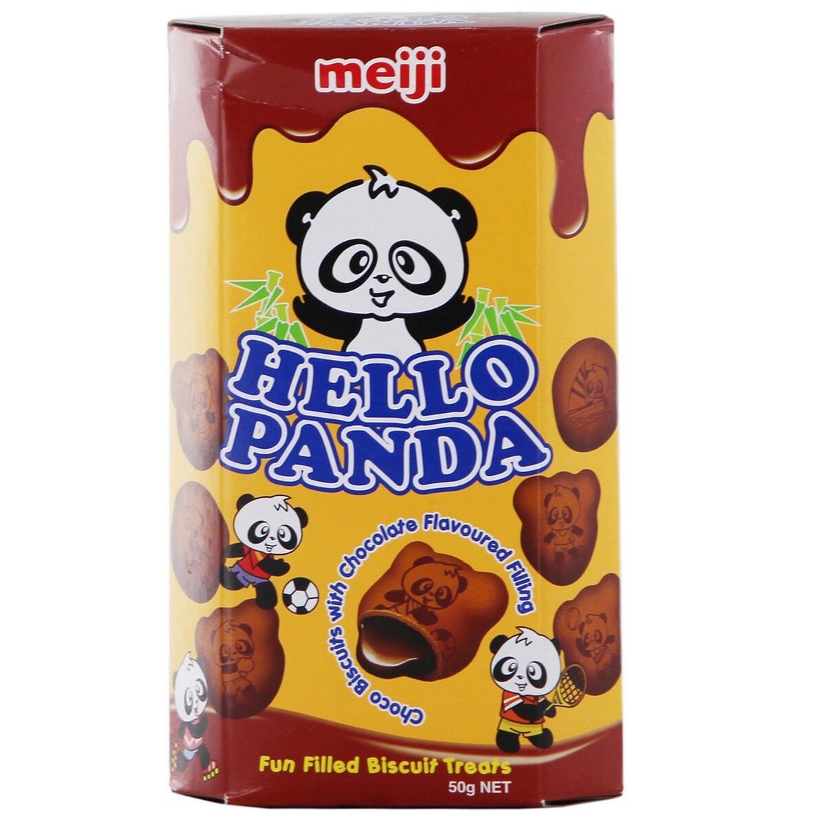Meiji Hello Panda Choco Biscuits With Chocolate 43g