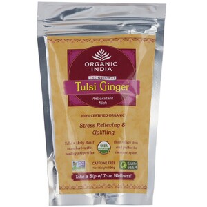 Organic India Tulsi Ginger Tea Pouch 100g