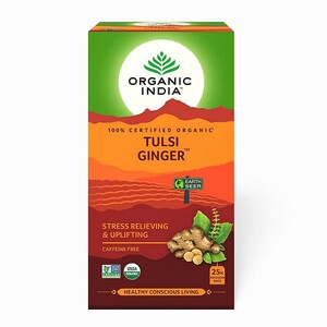 Organic India Tulsi Ginger Tea Bag 25's