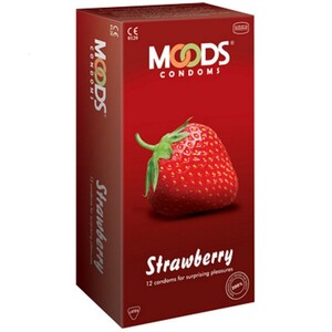 Moods Condom Strawberry 12's