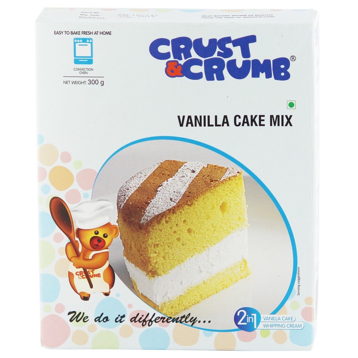 Crust N Crumb Vanilla Cake Mix 300g