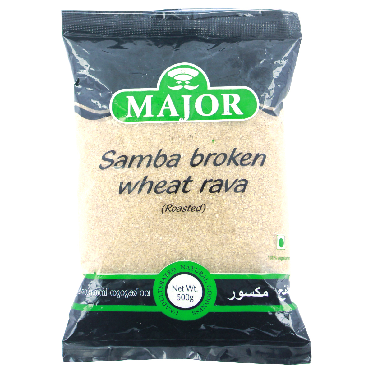 Major Samba Broken Wheat Rava Roasted 500g