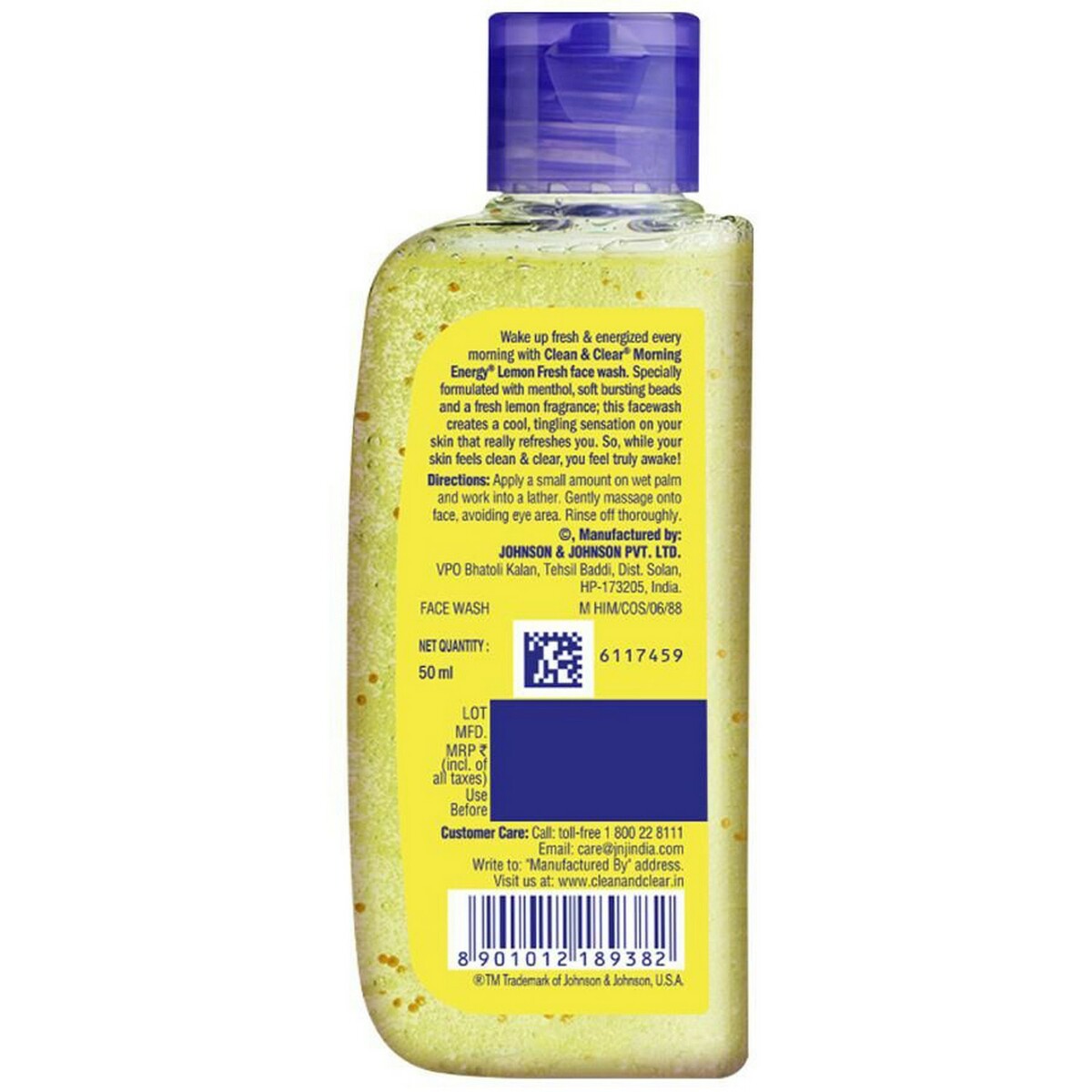 Clean & Clear Face Wash Morning Energy Lemon 50ml