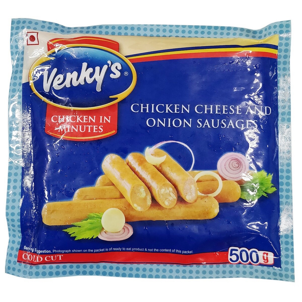 Venky's Chicken Cheese & Onion Sausage 500g