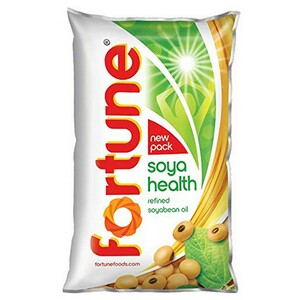 Fortune Soya Health Refined Soya Bean Oil Pouch 1Litre