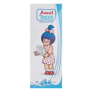 Amul Taaza Homogenised Toned Milk 200ml
