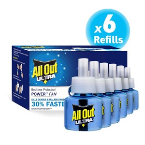 All Out Refill supper Savor Pack of 6x 45ml