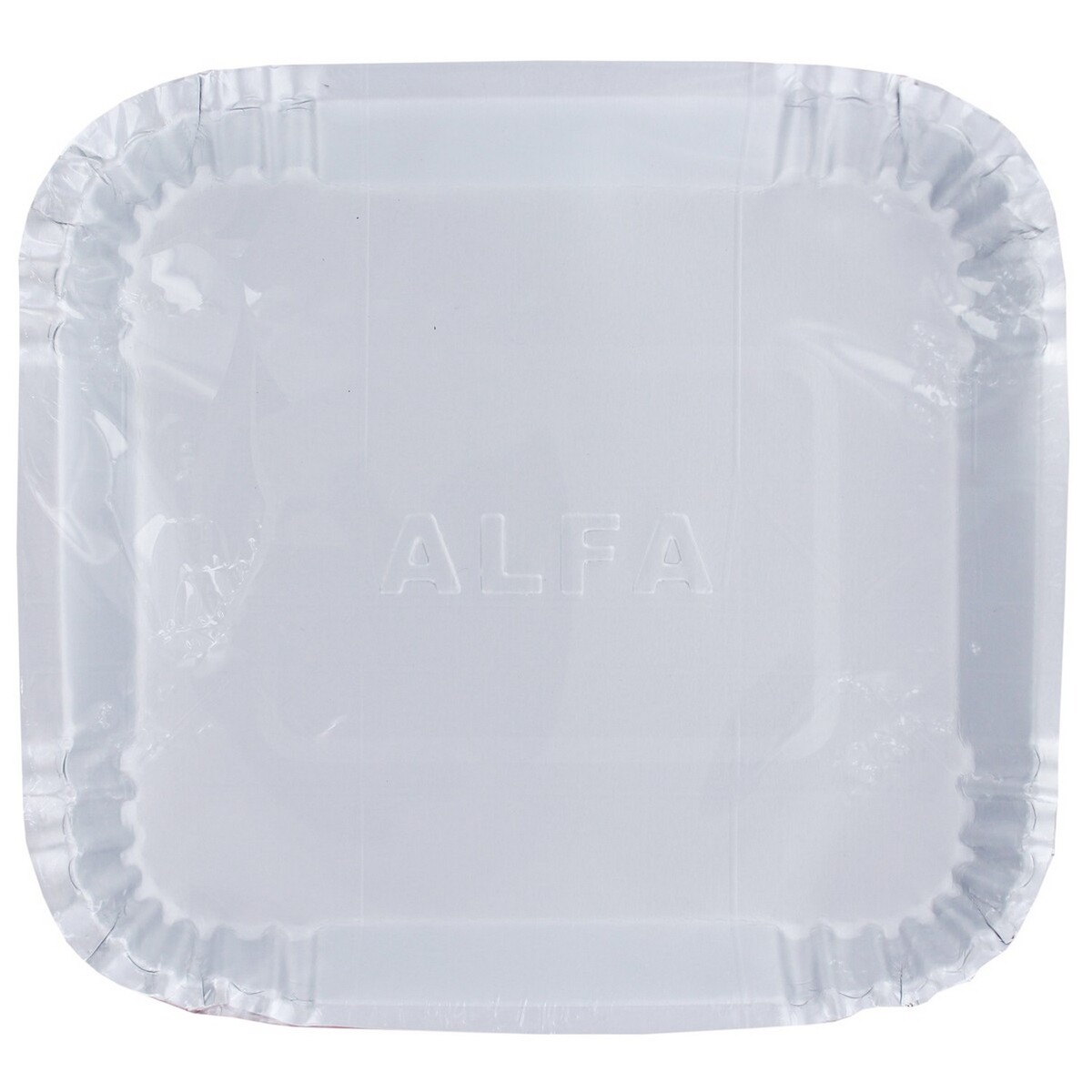 Pearl Paper Plate Square Alfa 15's Assorted