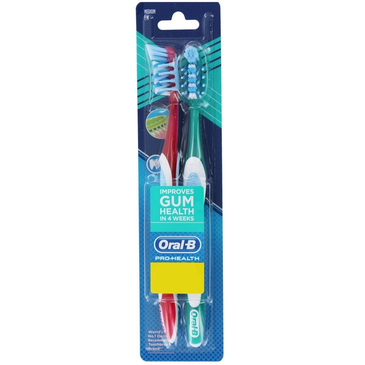 Oral-B Toothbrush Pro-Health Gum Care Medium 2's Assorted Colours