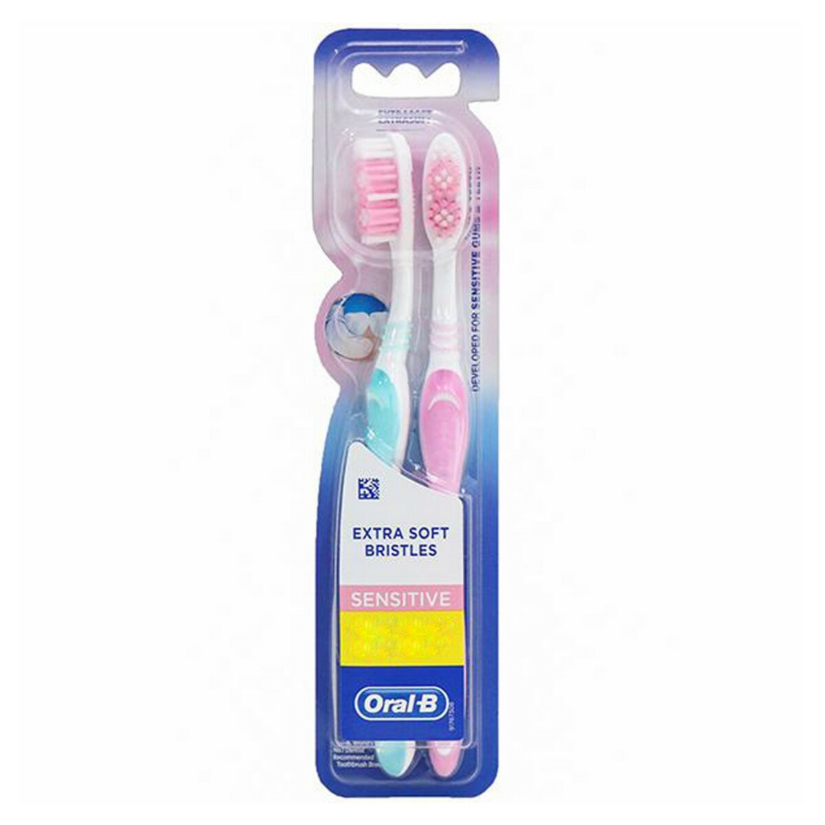 Oral-B Toothbrush Sensitive Whitening Soft 2's Assorted Colours
