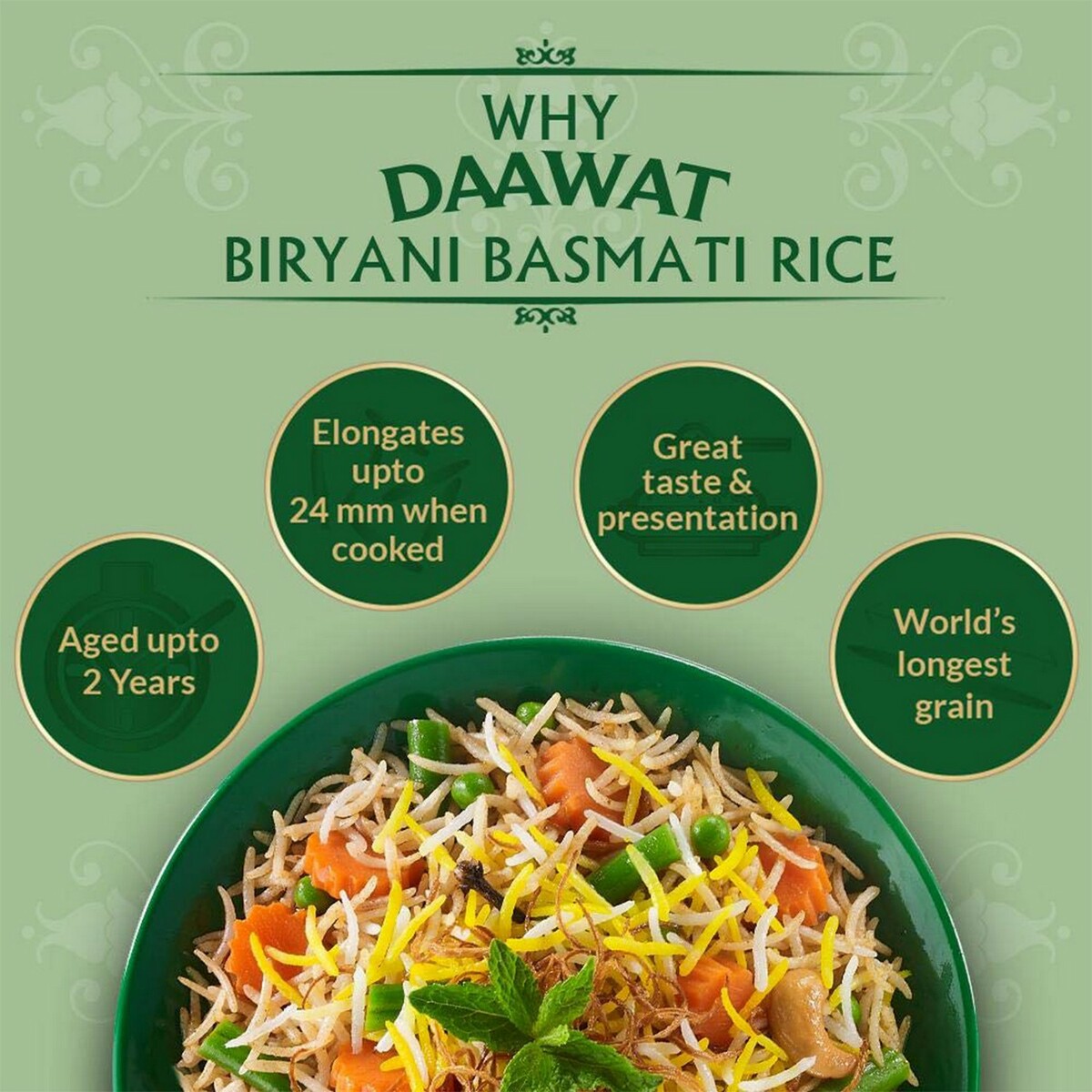 Daawat Biriyani Basmati Rice 1kg