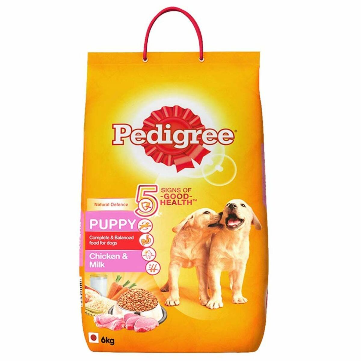 Pedigree Dog Food Puppy Chicken & Milk 6Kg