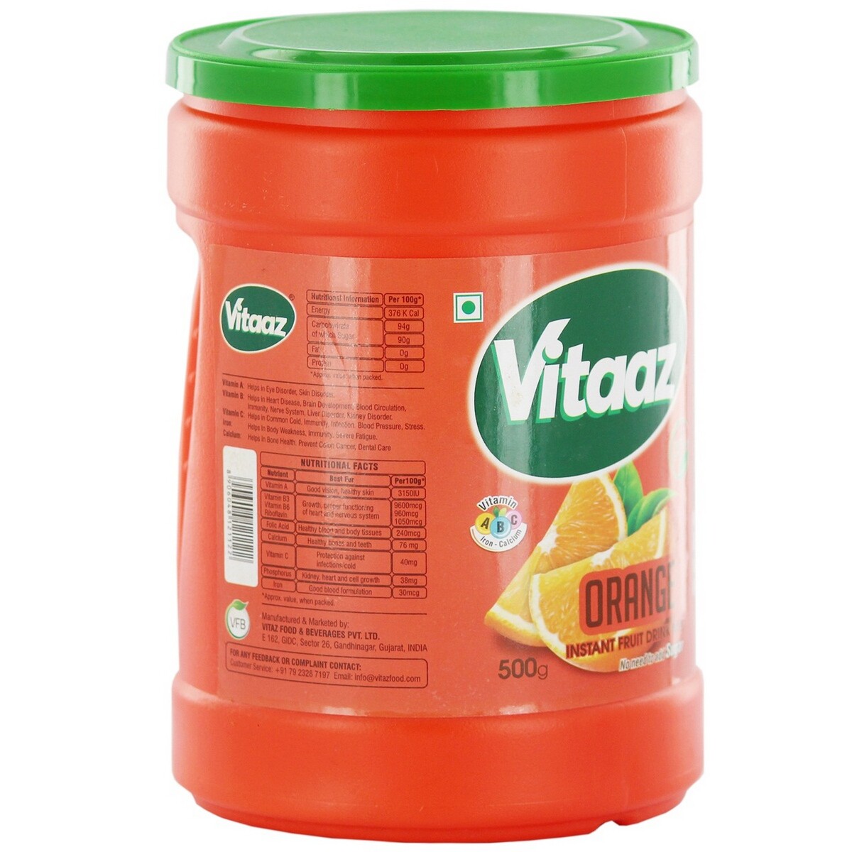 Vitaaz Instant Fruit drink Orange 500g