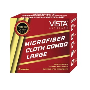 Vista Auto Care  MicroFibre ClothCombo L-3s