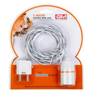 GM Extention Cable With Lamp Holder 5M 2Pin-6002