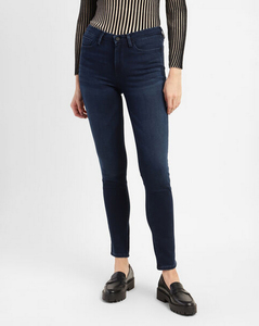 Levis Ladies Solid Liberty Blue Skinny Fit Jeans