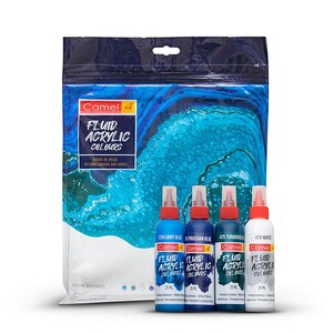 Camlin Fluid Acrylic Kit Aqua-3212896