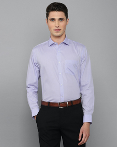 Allen Solly Mens Slim Fit Purple Solid Casual Shirt