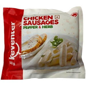 Keventer Chicken Sausage Herb & Pepper 500g