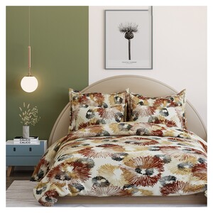 Home Well King Size Multicolour Bed Sheet , Set Of 3