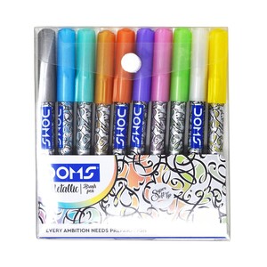Doms Metallic Brush Pen 10s 8389