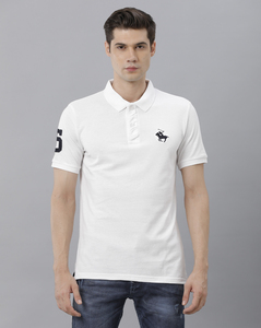 Marco Donateli Mens White Solid T Shirt
