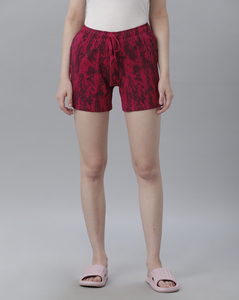 Essenli Ladies Red Knitted Short