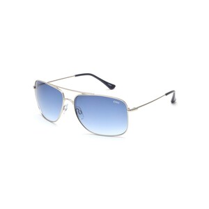Idee Male Silver With Blue Lens Sunglass