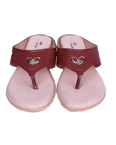 Tom Smith Ladies Rexine Cherry Slip on Sandals