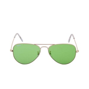Lee Cooper Unisex Gold Frame With Green Lens Sunglass