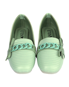 Eten Girls Synthetic Green Slip on Shoes