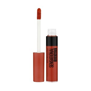 Maybelline New York Sensational Liquid Matte Lipstick, 12 More than Red, 7ml - Liquid Lipstick Shades Delivering Intense Matte Color Effect