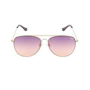 Lee Cooper Unisex Gold Frame With Pink Lens Sunglass