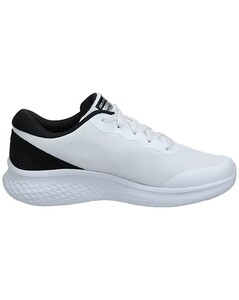 Skechers Mens Textile  White Lace-Up Sports Shoe