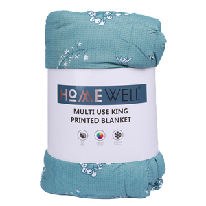 Home Well Multi Use King Size Blanket Assorted Colour