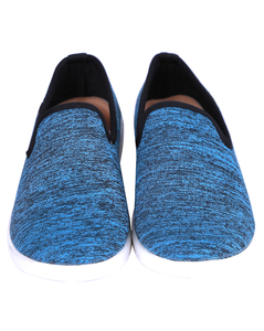 Eten Ladies Textile Blue Slip on Casual shoes