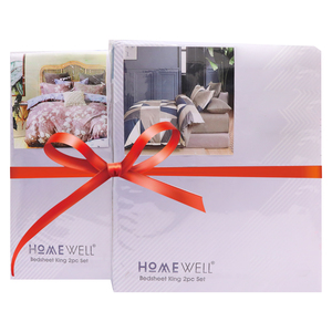 Home Well Queen Size Platinum Bed Sheet Assorted Colour and Assorted Design | Pack Of 2