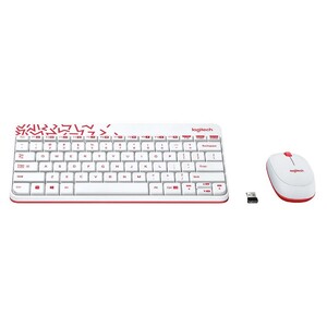 Logitech Wireless Keyboard+Mouse MK240 White