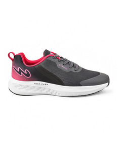 Campus Ladies Mesh Grey Lace-Up Sports Shoes