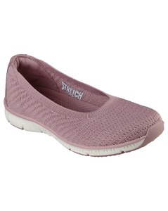Skechers Ladies Textile Purple Slip-On Sports Shoes