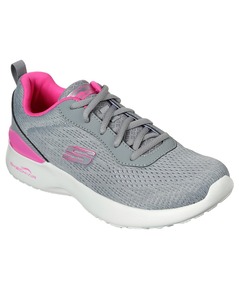 Skechers Ladies Mesh Grey Lace-Up Sports Shoes